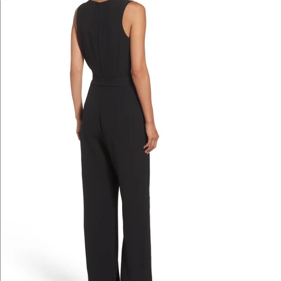 Vince Camuto Tie Front Wide Leg Jumpsuit - Picture 2 of 6